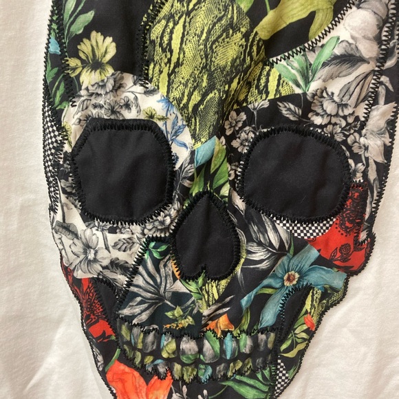 ZARA Skeleton Skull T Shirt (M) - Picture 3 of 4